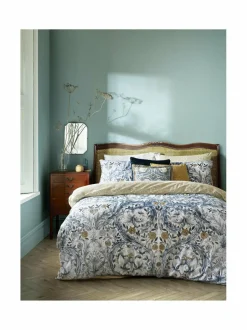 Liinavaatteet|William Morris At Home Marigold-satiinipussilakanasetti 14 PRUSSIAN BLUE