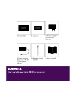 Audio|Marmitek Surround Anywhere 221 langaton vahvistin kaiuttimille