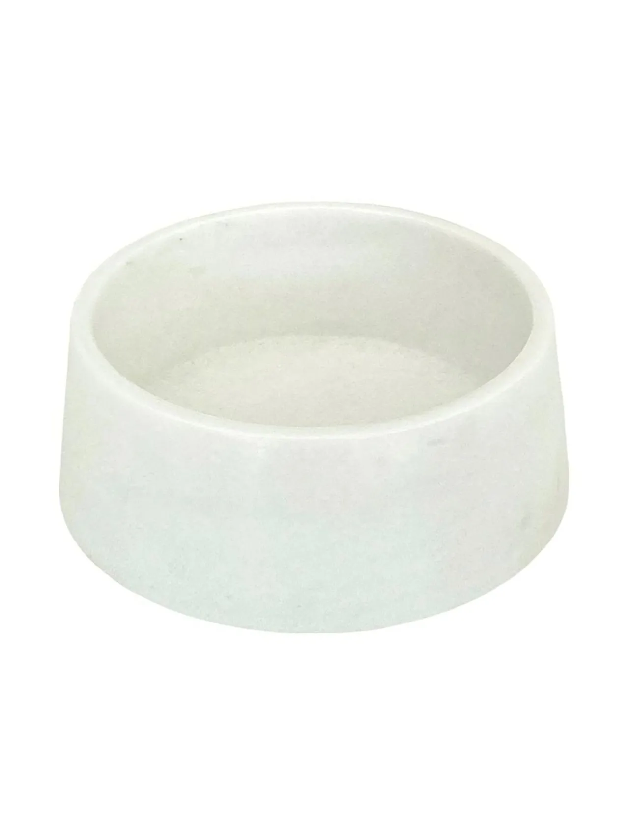 Ruokakupit Ja -Tarvikkeet|Studio Animaux Marmorinen design ruokakulho - Kristallinvalkoinen