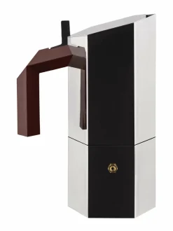 Tee, Kahvi & Vesi|Alessi Menhir -6 kupin mokkapannu SILVER