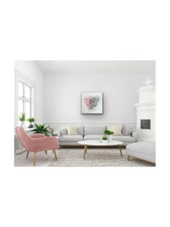 Taulut & Julisteet|Annika Salmi Art Metallic heart 60x60 akustiikkateos