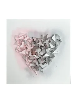 Taulut & Julisteet|Annika Salmi Art Metallic heart 60x60 akustiikkateos