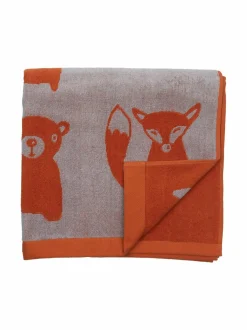 Kylpyhuonetekstiilit|Pentik Metsänväki -kylpypyyhe, 70x140cm ORANGE