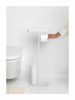 Säilytys|Brabantia MindSet Toilet Butler- korkea teline MINERAL FRESH WHITE