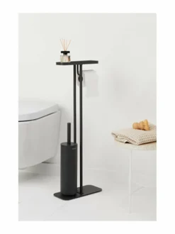 Säilytys|Brabantia MindSet Toilet Butler- korkea teline MINERAL INFINITE GREY
