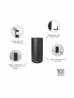 Säilytys|Brabantia MindSet- WC-paperin säilytysteline 30 cm MINERAL INFINITE GREY