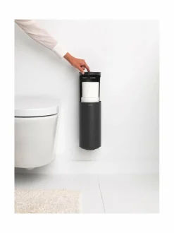 Säilytys|Brabantia MindSet- WC-paperin säilytysteline 30 cm MINERAL INFINITE GREY