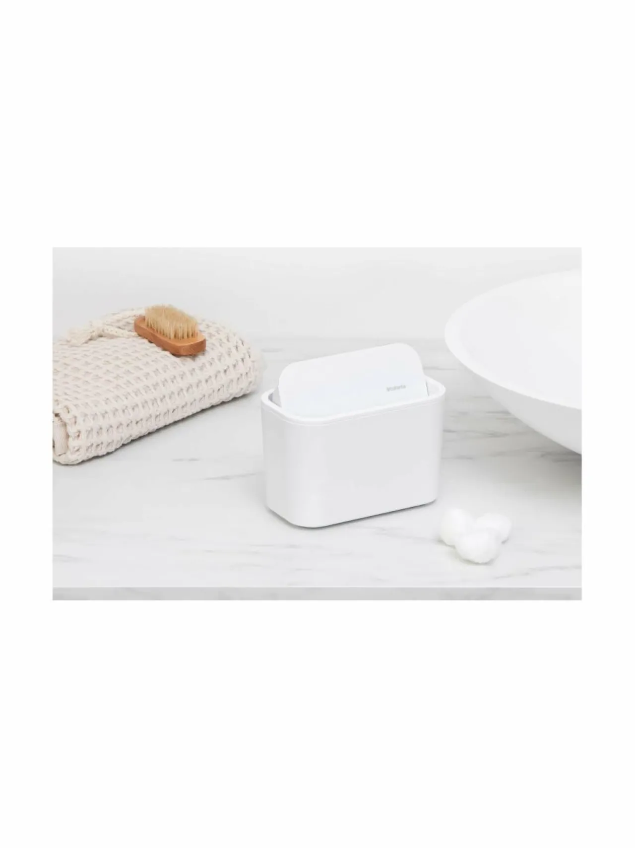 Kylpyhuonetarvikkeet|Brabantia MindSet-roska-astia WHITE