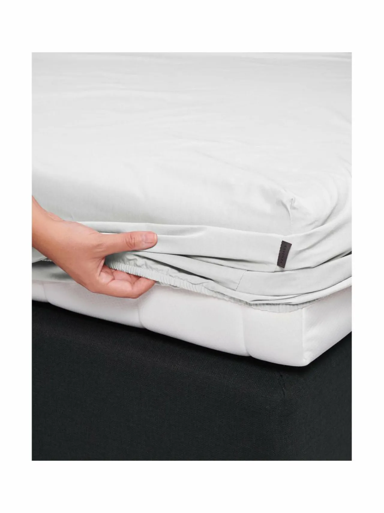 Liinavaatteet|Essenza Minte- muotoonommeltu lakana WHITE