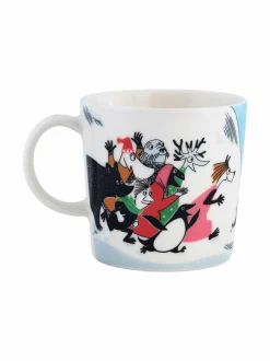 Mukit & Kupit & Asetit|Moomin Arabia Mäkihyppy-muki 0,3 l BLUE-WHITE