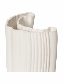 Koriste-Esineet|Ferm Living Moire-maljakko 30 x 19 cm OFF-WHITE