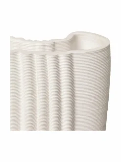 Koriste-Esineet|Ferm Living Moire-maljakko 30 x 19 cm OFF-WHITE