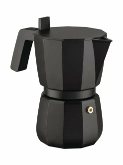 Tee, Kahvi & Vesi|Alessi Moka-espressopannu, 3 kuppia BLACK