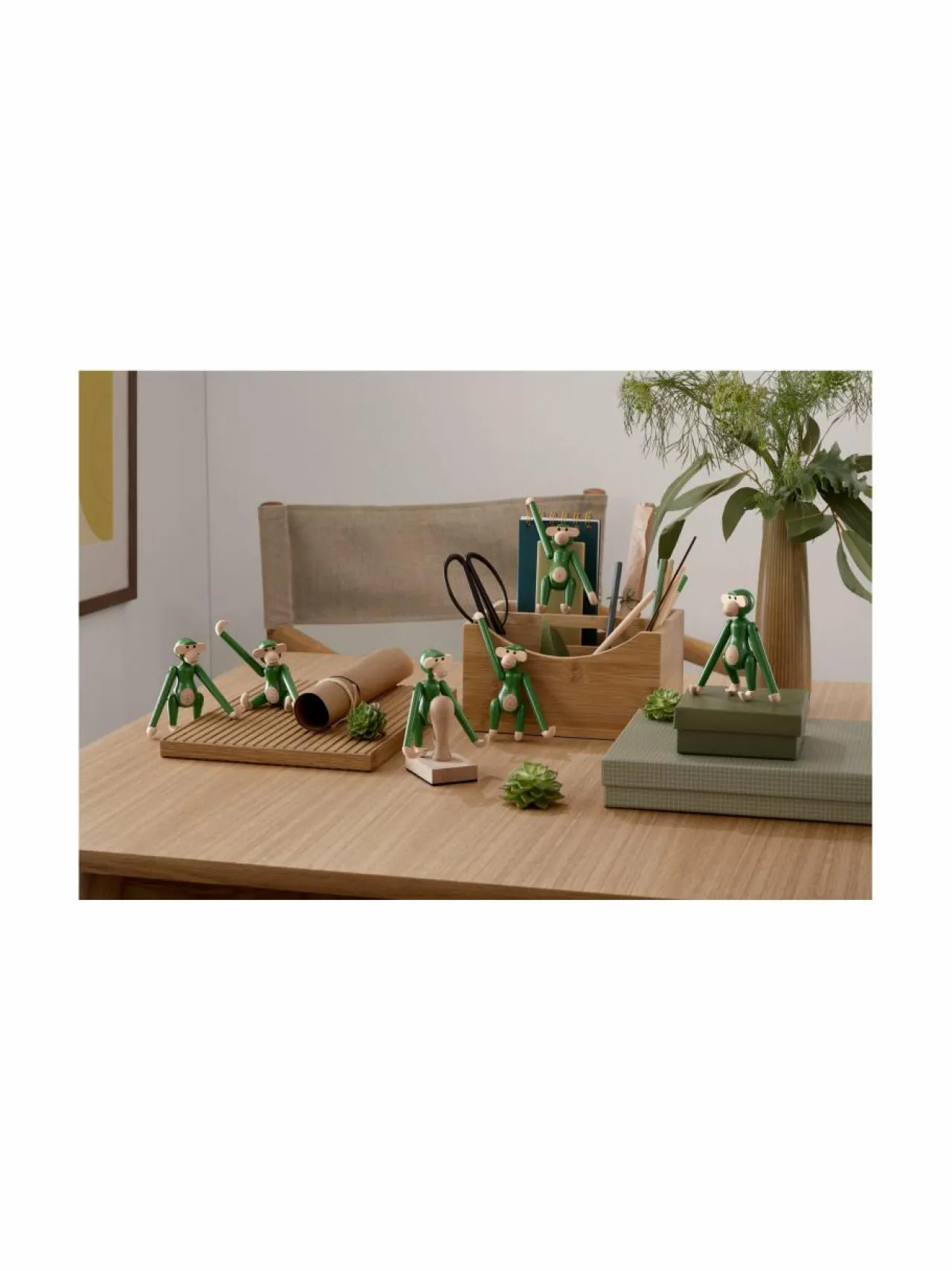 Koriste-Esineet|Kay Bojesen Monkey Mini Vintage -apinafiguuri 9,5 cm GREEN