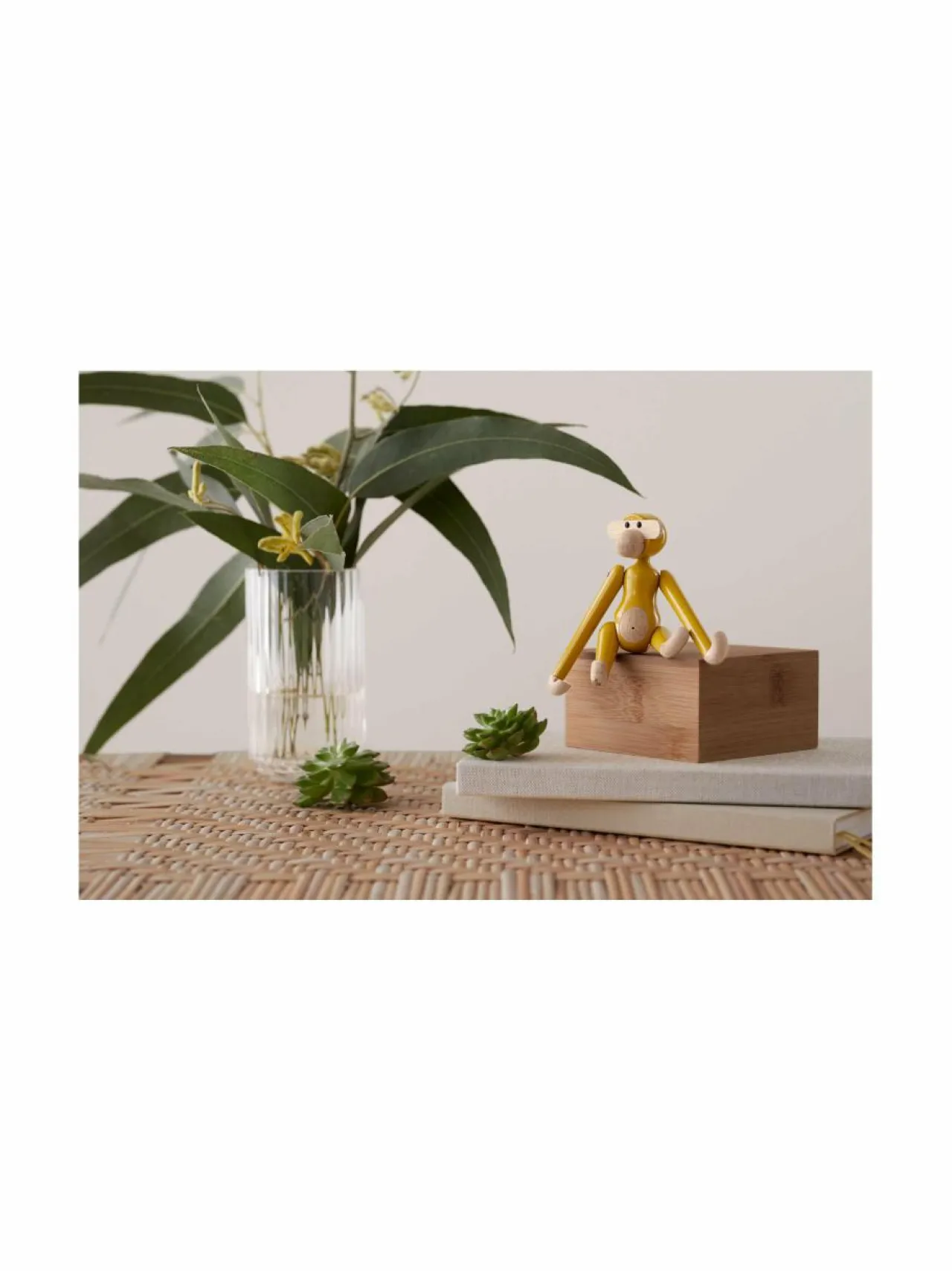Koriste-Esineet|Kay Bojesen Monkey Mini Vintage -apinafiguuri 9,5 cm YELLOW