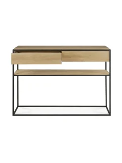 Pöydät|Ethnicraft Monolit konsolipöytä kahdella laatikolla