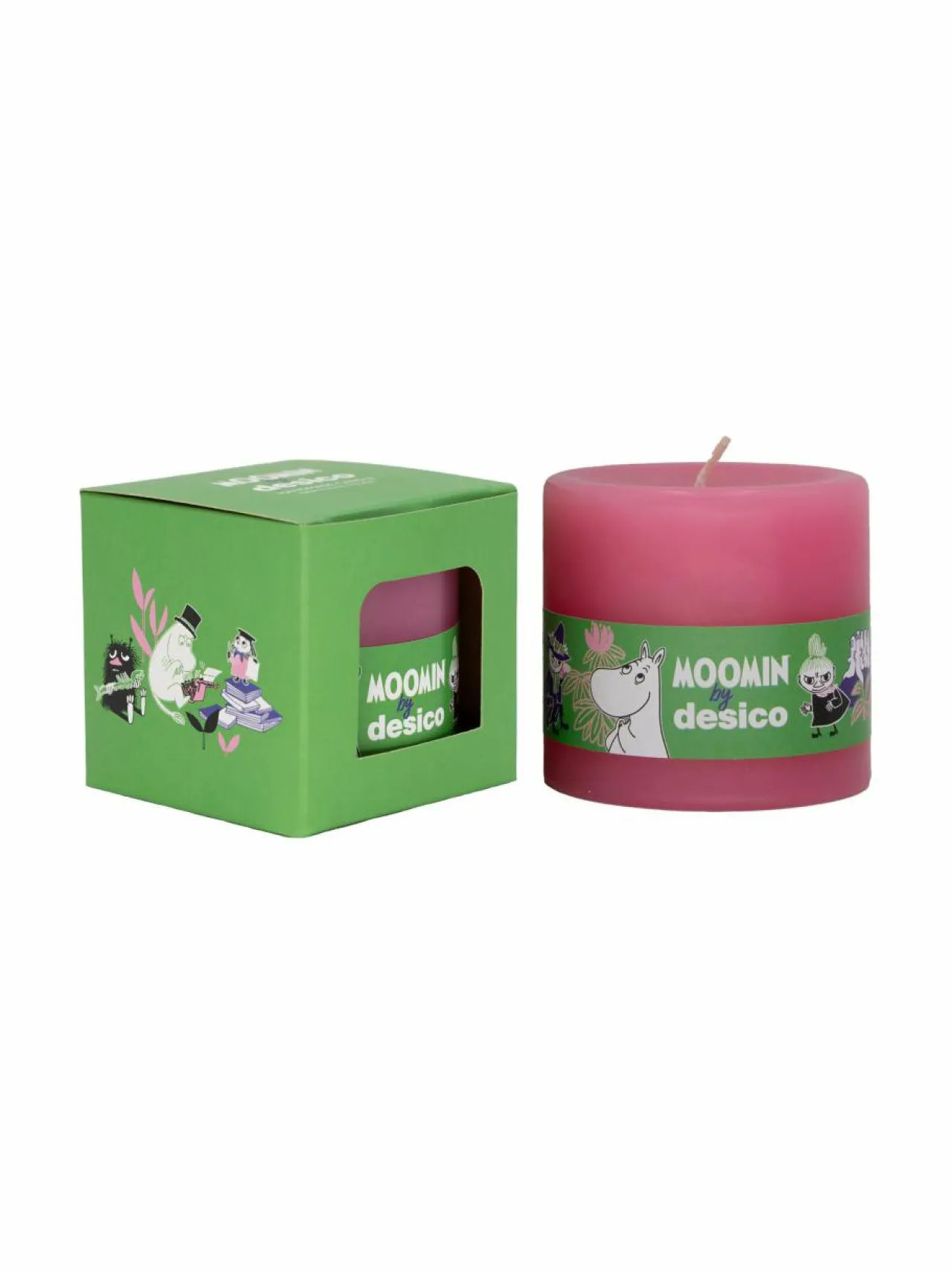 Kynttilät & Lyhdyt|Desico Moomin by -pöytäkynttilä 7 cm MOOMIN PINK