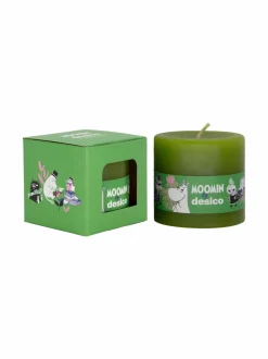 Kynttilät & Lyhdyt|Desico Moomin by -pöytäkynttilä 7 cm MOOMIN GREEN