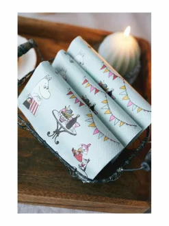 Keittiö- & Kattaustekstiilit|Havi Moomin Kestit -lautasliina, 20 kpl MINT