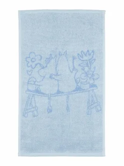 Kylpyhuonetekstiilit|Moomin Arabia Muumi-pyyhe 30 x 50 cm BLUE