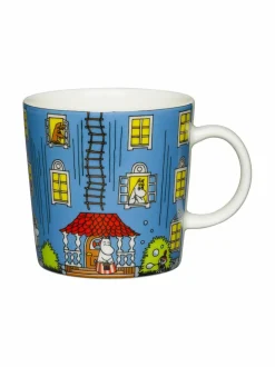 Mukit & Kupit & Asetit|Moomin Arabia Muumitalo-muki 0,3 l SININEN