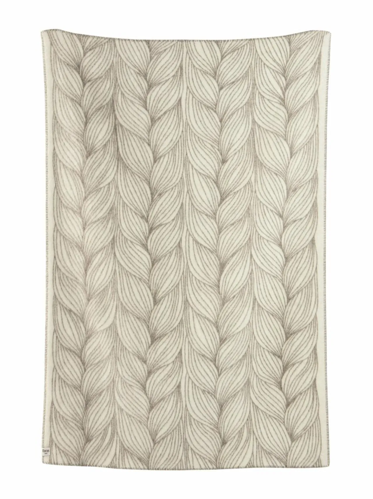 Huovat & Päiväpeitot|Røros Tweed Naturpledd-huopa 135 x 200 cm FLETTE