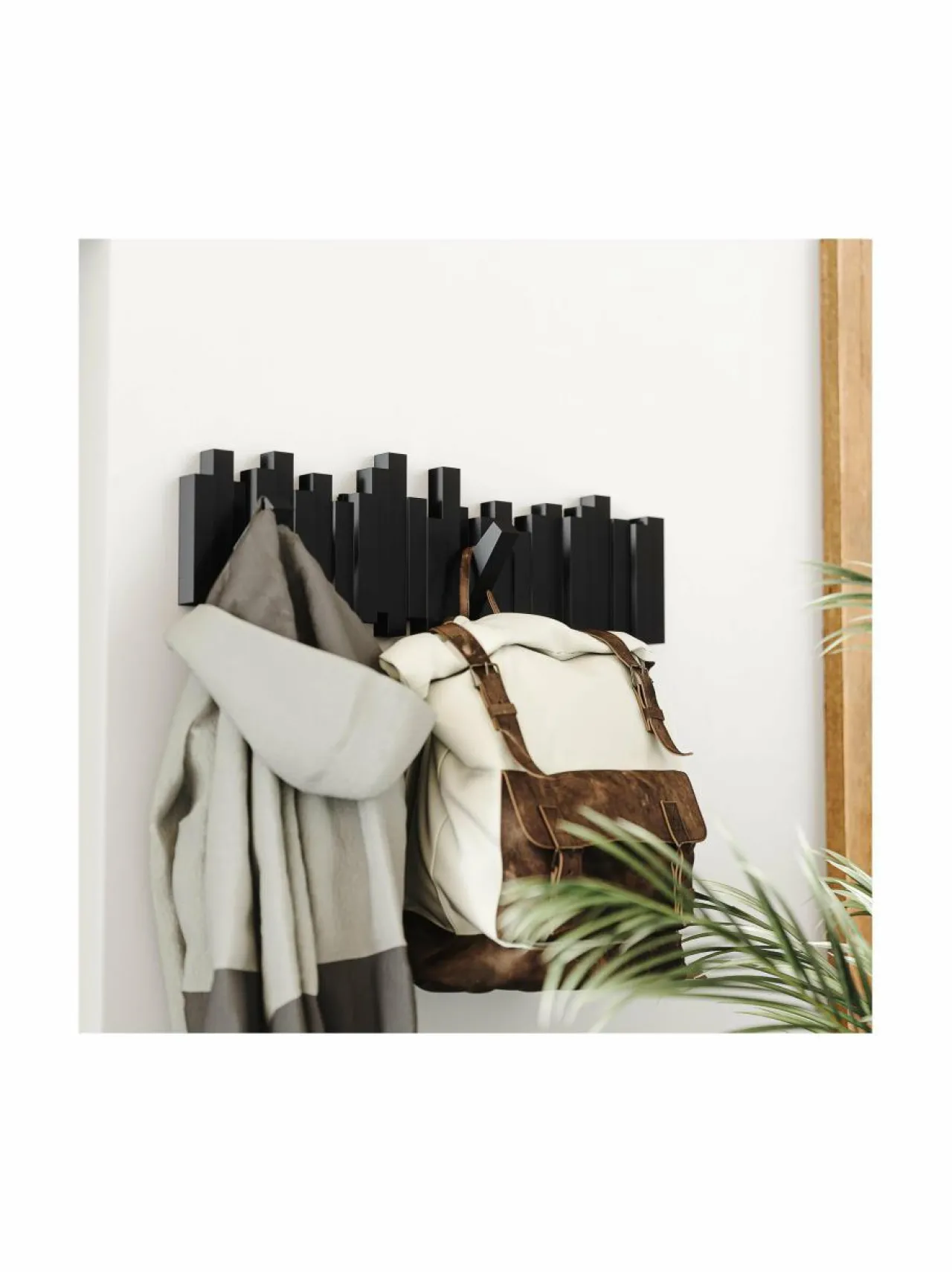 Naulakot & Koukut|Umbra Naulakko 49 x 18 x 3 cm MUSTA