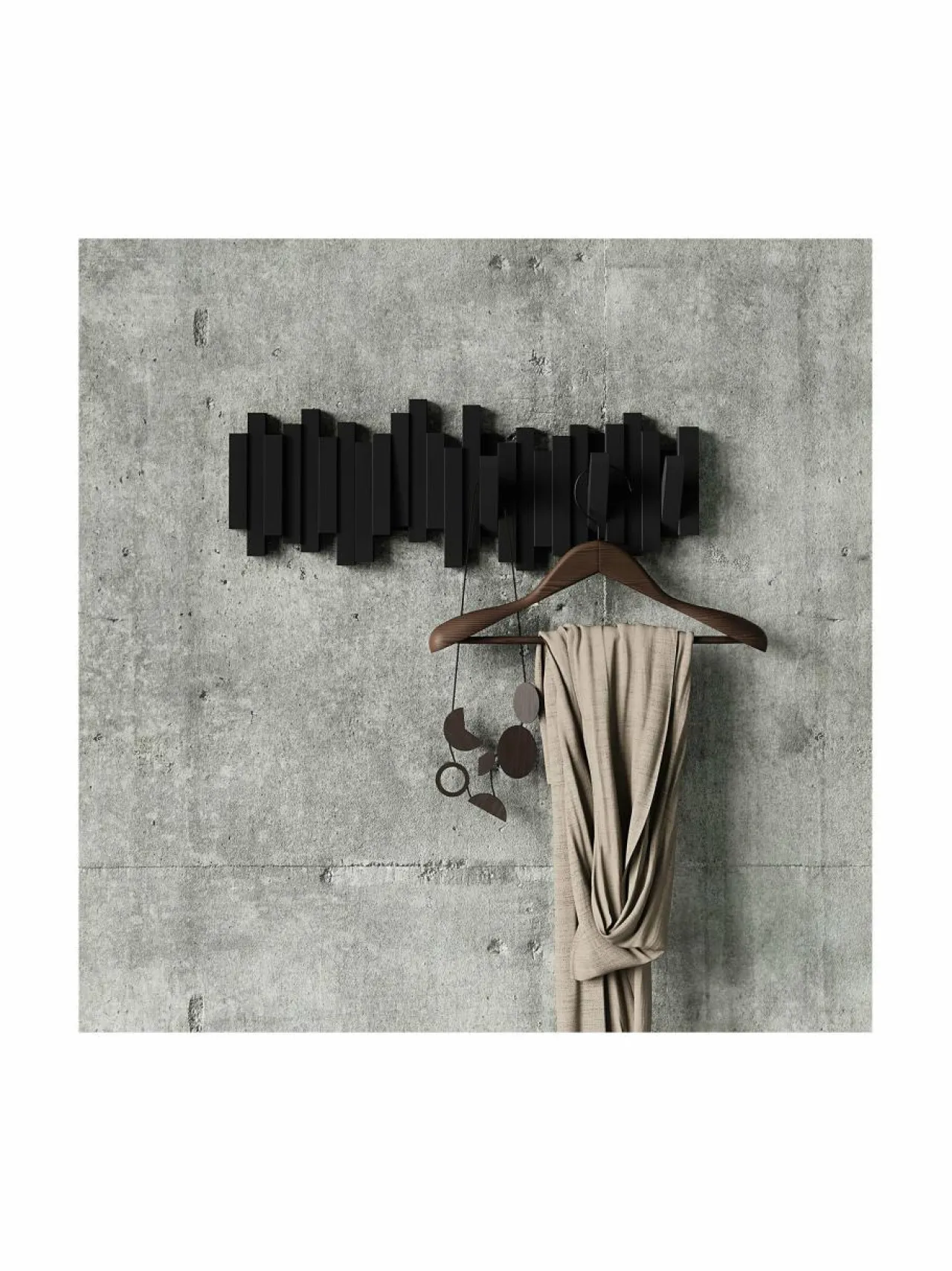 Naulakot & Koukut|Umbra Naulakko 49 x 18 x 3 cm MUSTA