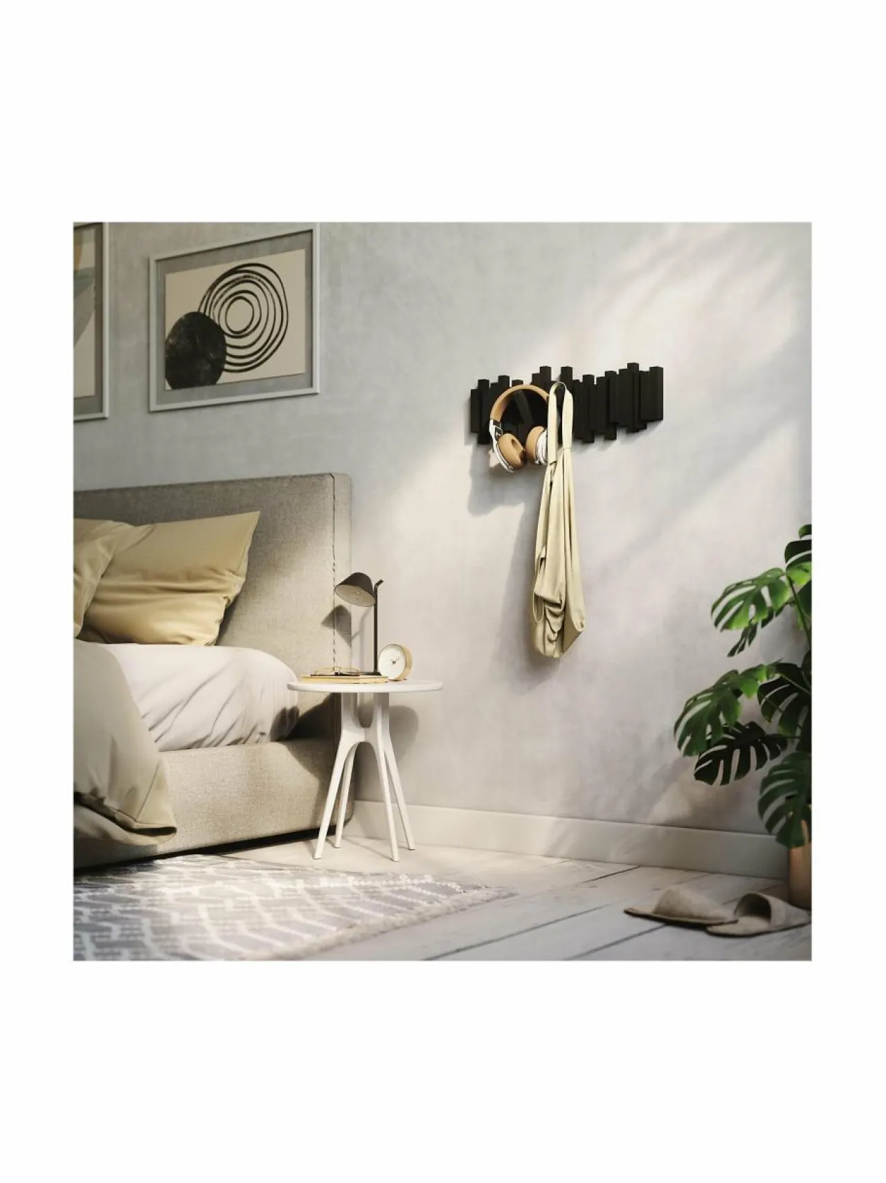 Naulakot & Koukut|Umbra Naulakko 49 x 18 x 3 cm MUSTA