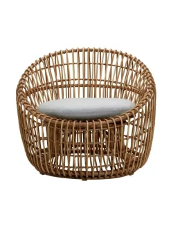 Puutarhakalusteet & Pehmusteet|Cane-Line Nest-tuoli NATURAL, VAALEAN HARMAA