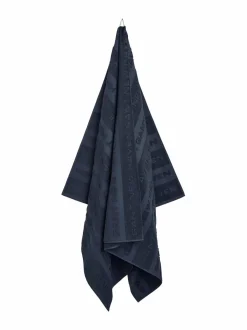 Kylpyhuonetekstiilit|Gant Home New Haven Jacquard ‑rantapyyhe 433 EVENING BLUE