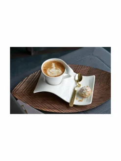 Tarjoiluastiat|Villeroy & Boch New Wave Caffè Party -lautanen 20 x 14 cm VALKOINEN