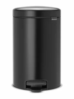 Roskakorit & -Pussit|Brabantia NewIcon-poljinroskakori 12 l MATT BLACK (MUSTA)