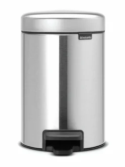 Roskakorit & -Pussit|Brabantia NewIcon-poljinroskakori 3 l MATT STEEL (TERÄS)