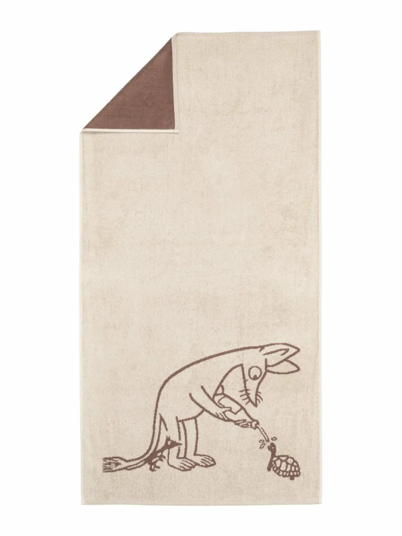 Kylpyhuonetekstiilit|Moomin Arabia Nipsu-kylpypyyhe 70 x 140 cm BEIGE