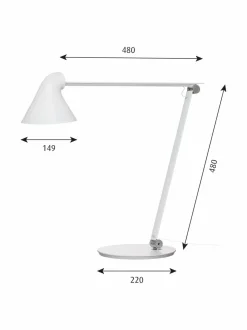 Pöytävalaisimet|Louis Poulsen NJP-pöytävalaisin WHITE