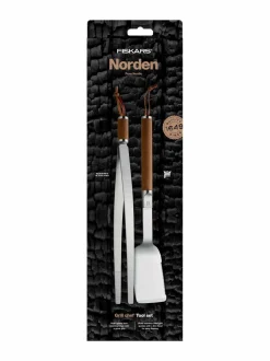 Grillit & Grillitarvikkeet|Fiskars Norden Grill Chef -grillisetti, 2 osaa BROWN