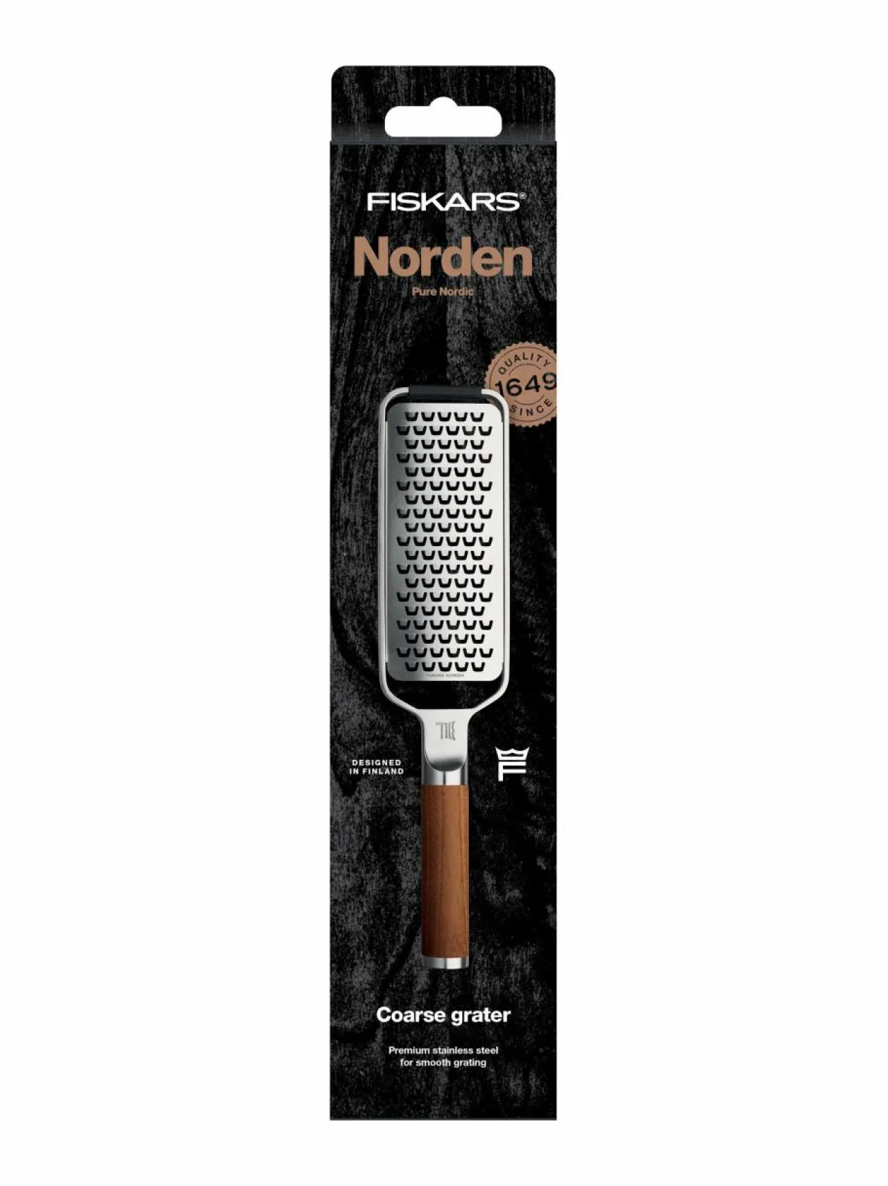 Keittiötarvikkeet|Fiskars Norden-raastin, karkea BROWN