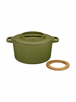 Keitto- & Paistoastiat|Fiskars Norden-valurautapata 4 L NETTLE (GREEN)
