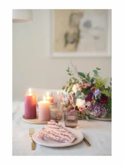 Keittiö- & Kattaustekstiilit|Havi Nuppu Kanerva -lautasliinat 20 kpl PINK