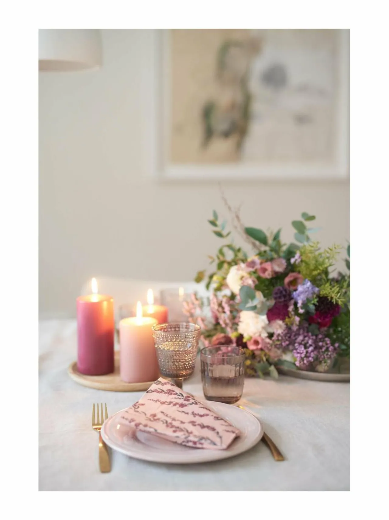 Keittiö- & Kattaustekstiilit|Havi Nuppu Kanerva -lautasliinat 20 kpl PINK