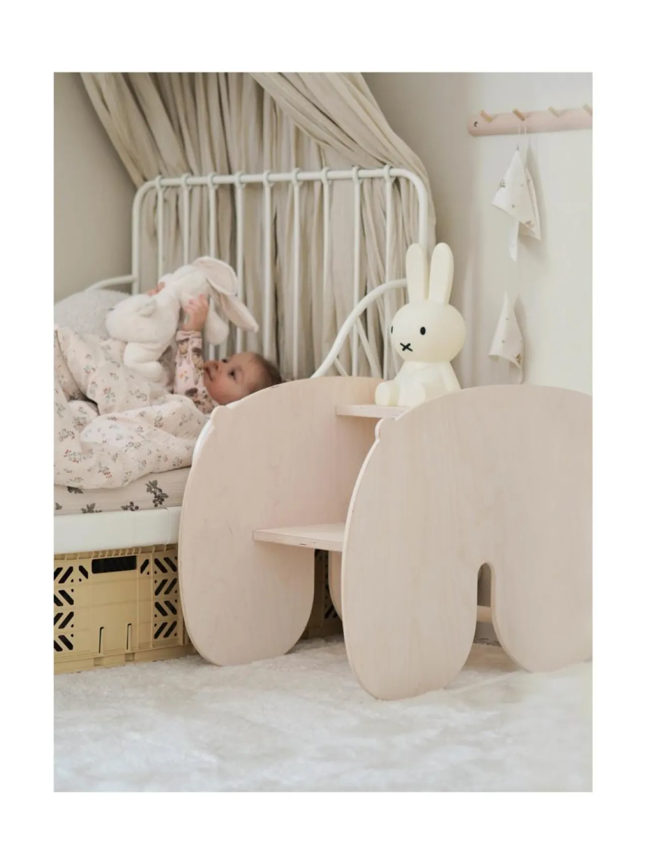 Lasten Kalusteet|FitWood NUPPU keinuhevonen VALKOINEN