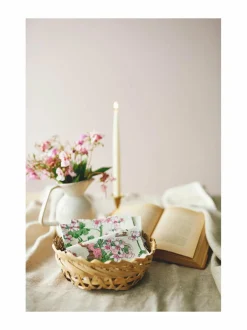 Keittiö- & Kattaustekstiilit|Havi Nuppu Pelargonia -servetti 33 x 33 cm, 20 kpl BEIGE