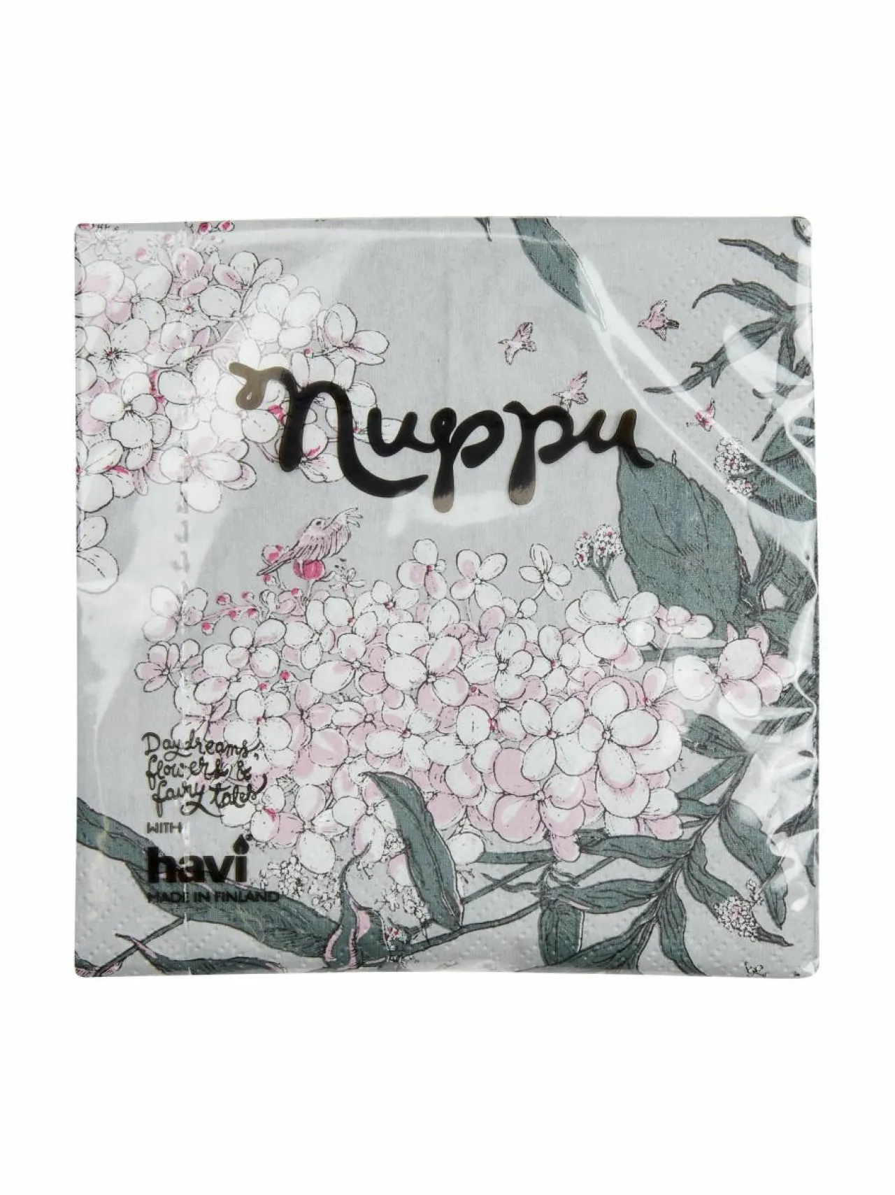 Keittiö- & Kattaustekstiilit|Havi Nuppu Syysmuutto -servetti 24 x 24 cm, 20 kpl GREY