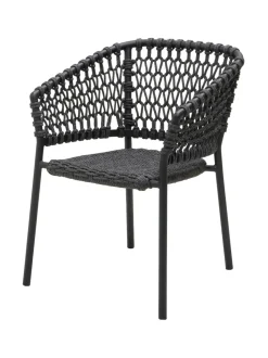 Puutarhakalusteet & Pehmusteet|Cane-Line Ocean-tuoli TUMMA HARMAA, HARMAA
