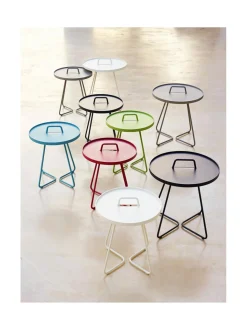 Puutarhakalusteet & Pehmusteet|Cane-Line On-the-move -sivupöytä VALKOINEN