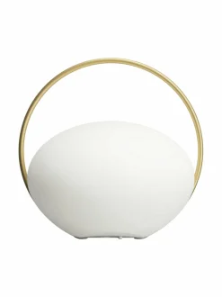 Pöytävalaisimet|UMAGE Orbit -kannettava valaisin 19,5 x 18,6 cm WHITE, BRASS