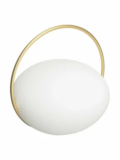 Pöytävalaisimet|UMAGE Orbit -kannettava valaisin 19,5 x 18,6 cm WHITE, BRASS