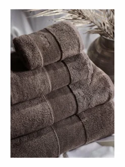 Kylpyhuonetekstiilit|LUIN LIVING Organic Elegance -pyyhe MOCHA MIST