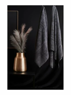 Kylpyhuonetekstiilit|LUIN LIVING Organic Elegance -pyyhe COAL